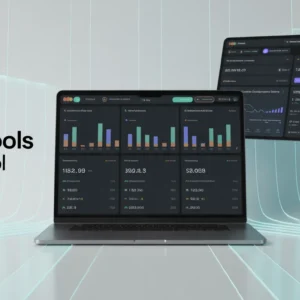 Mangools SEO tool dashboard on MacBook and iPad display - Savezly Marketplace
